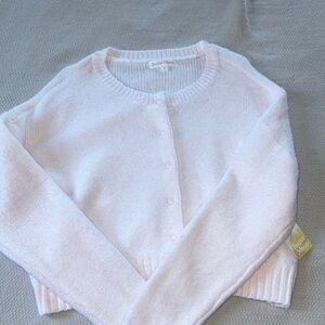Pastel Pink Knit Cardigan